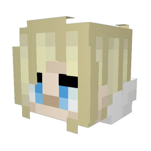 devil_tiga Minecraft avatar head, 3D render