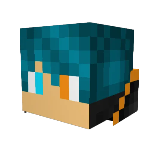 devilangel2002 Minecraft avatar head, 3D render