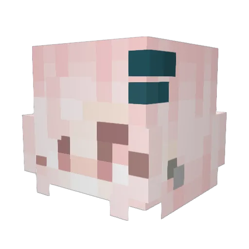 devilartemxs Minecraft avatar head, 3D render