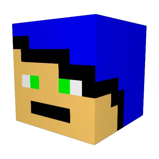 devilbutt2 Minecraft avatar head, 3D render