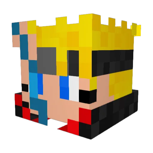 devilishkartz Minecraft avatar head, 3D render