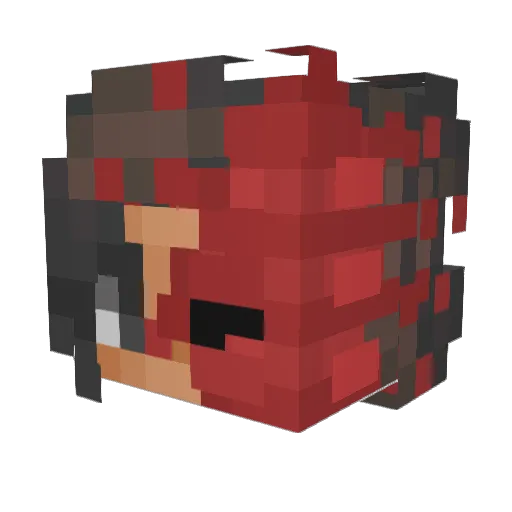 devilishlybutnot Minecraft avatar head, 3D render