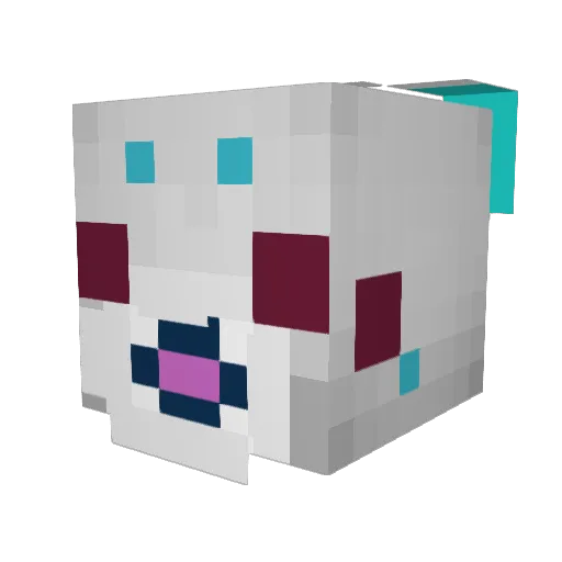 devilluckerBR Minecraft avatar head, 3D render