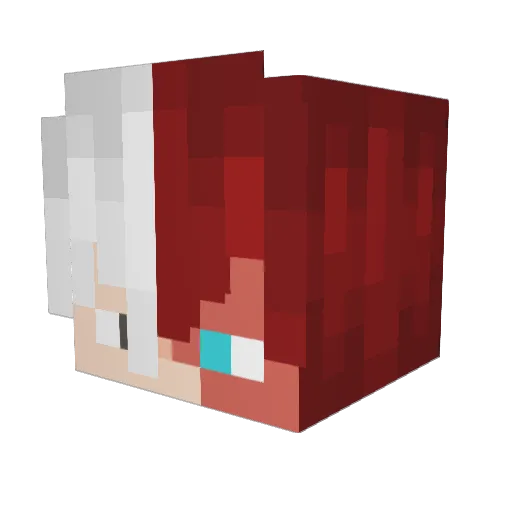 devilmafia Minecraft avatar head, 3D render