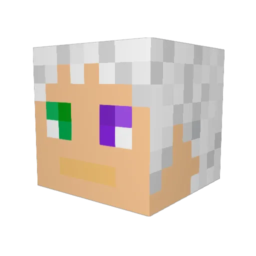 devilmarster Minecraft avatar head, 3D render
