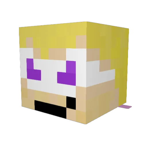 devilolo Minecraft avatar head, 3D render