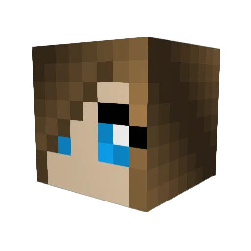 devilphire Minecraft avatar head, 3D render