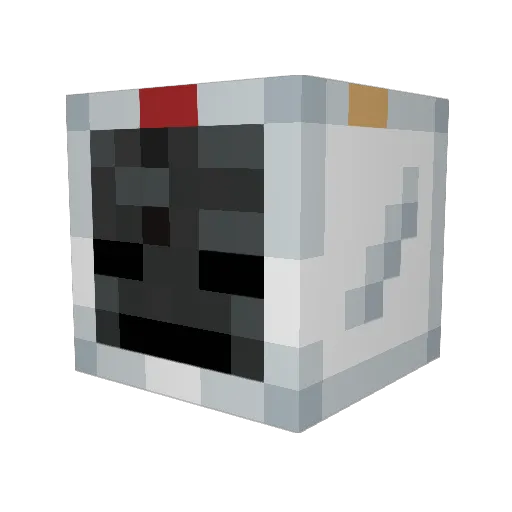 devilsKrimson Minecraft avatar head, 3D render