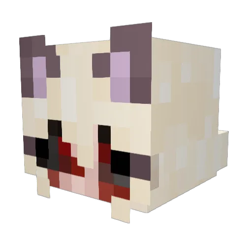 devilskitty Minecraft avatar head, 3D render