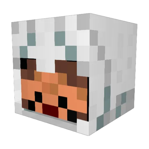 devilskull80 Minecraft avatar head, 3D render
