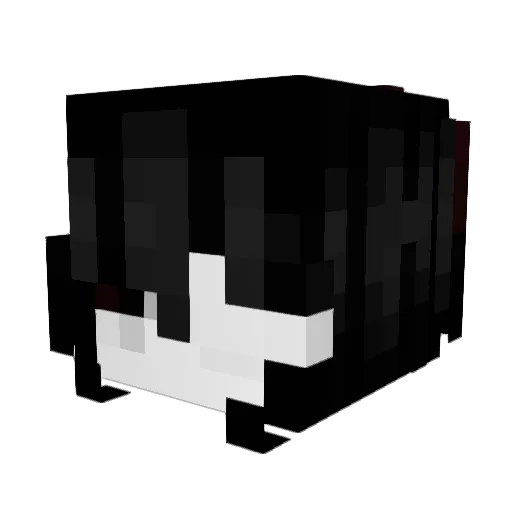devilsmoker Minecraft avatar head, 3D render