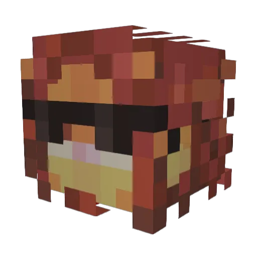 devilswhirlpool Minecraft avatar head, 3D render