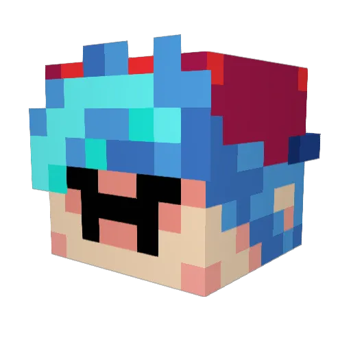 devin0000000 Minecraft avatar head, 3D render
