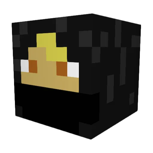 devincody Minecraft avatar head, 3D render