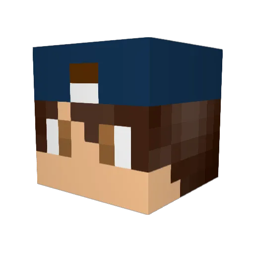 devindijkstra Minecraft avatar head, 3D render