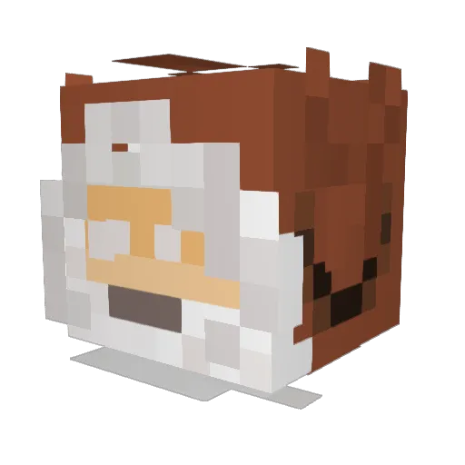 devingb Minecraft avatar head, 3D render
