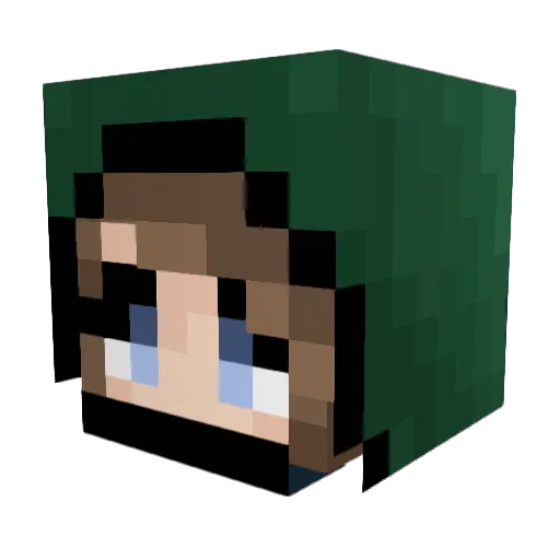 devinlaye Minecraft avatar head, 3D render