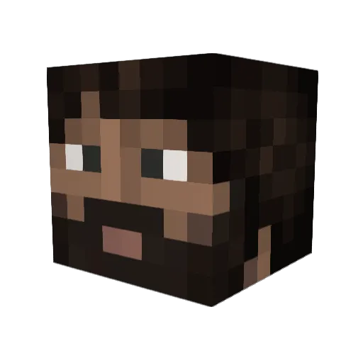 devinthebadass Minecraft avatar head, 3D render