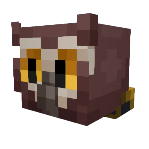 devious_owl Minecraft avatar head, 3D render