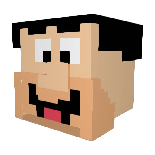 devjockey Minecraft avatar head, 3D render