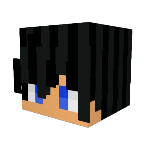 devkylrio Minecraft avatar head, 3D render