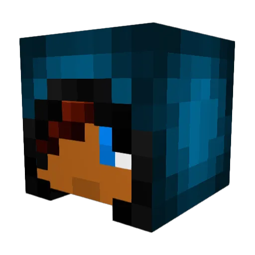 devmad Minecraft avatar head, 3D render