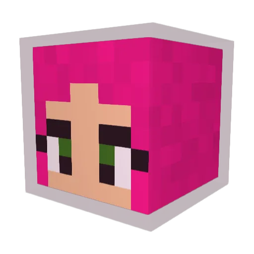 devo49 Minecraft avatar head, 3D render