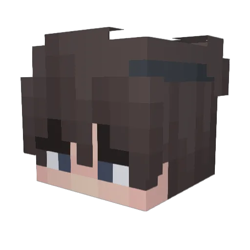 devo4ka_voina Minecraft avatar head, 3D render