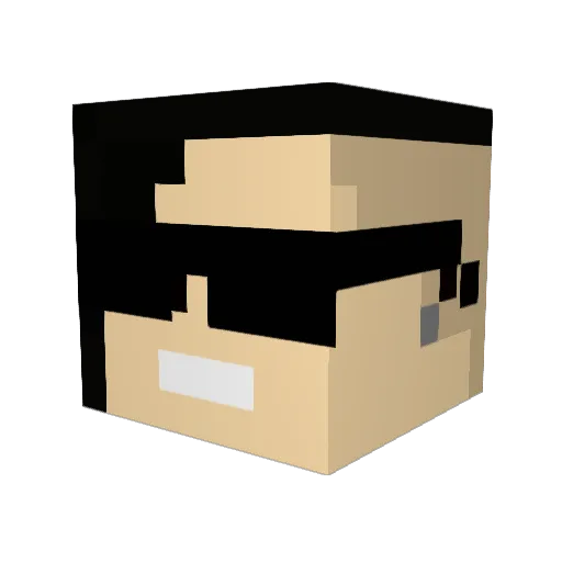 devonst14 Minecraft avatar head, 3D render