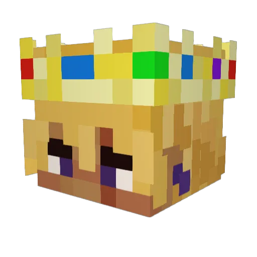 devotionduo Minecraft avatar head, 3D render