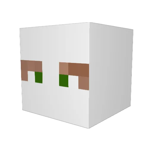 devroy Minecraft avatar head, 3D render
