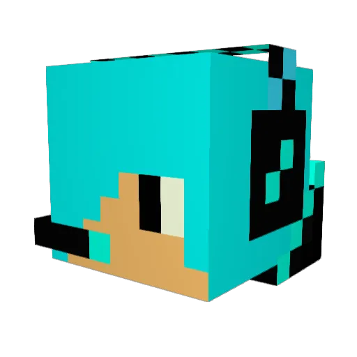 devrpatel Minecraft avatar head, 3D render