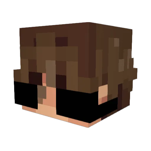 devtandon Minecraft avatar head, 3D render