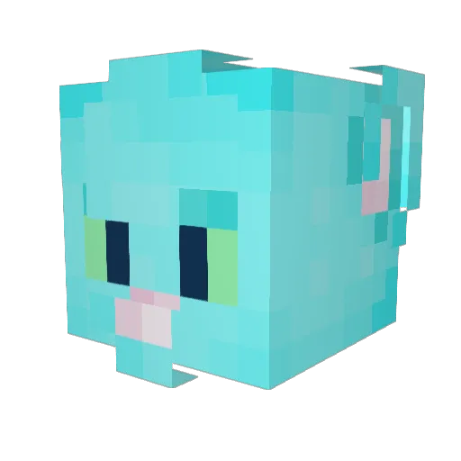 devuls Minecraft avatar head, 3D render