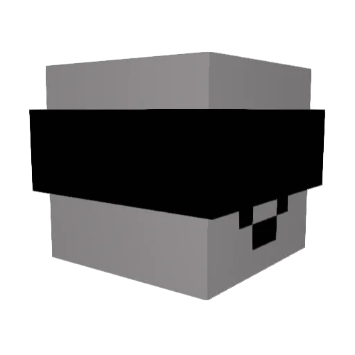 dew_32 Minecraft avatar head, 3D render