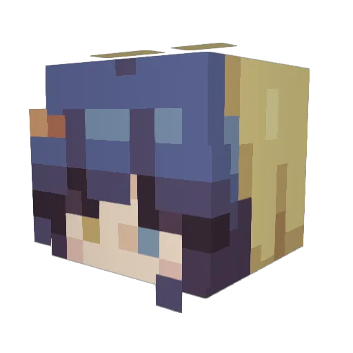 dew_yzu Minecraft avatar head, 3D render