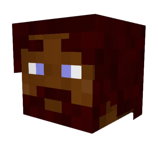 dewdood Minecraft avatar head, 3D render