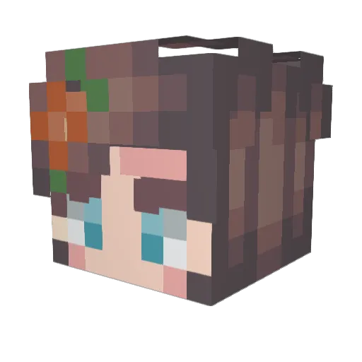 dewdrop74 Minecraft avatar head, 3D render