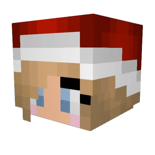 dewdrop7 Minecraft avatar head, 3D render