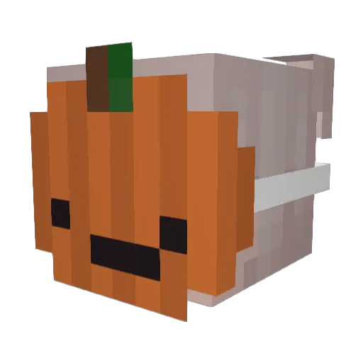 dewghoul Minecraft avatar head, 3D render