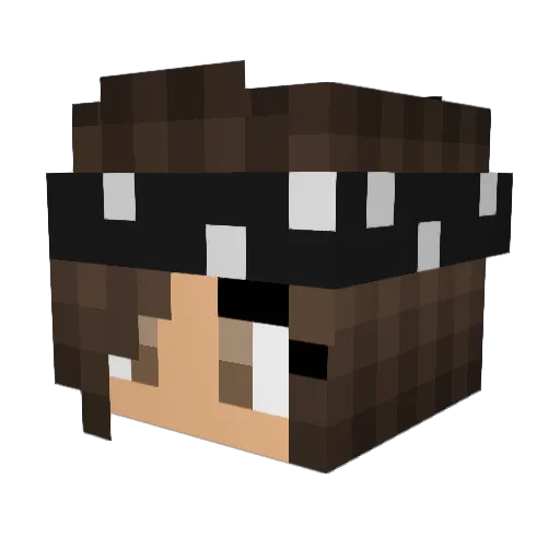 dewi Minecraft avatar head, 3D render