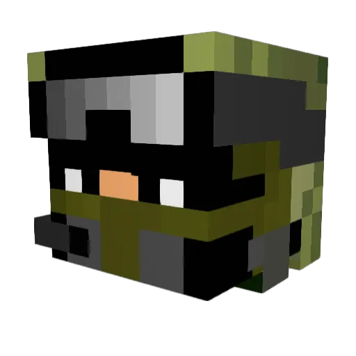 dewittkid16 Minecraft avatar head, 3D render