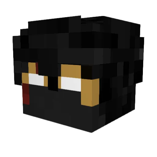 dewoz Minecraft avatar head, 3D render