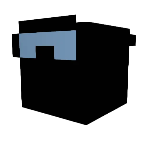 dewundy Minecraft avatar head, 3D render