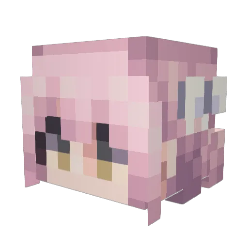 dewworld Minecraft avatar head, 3D render