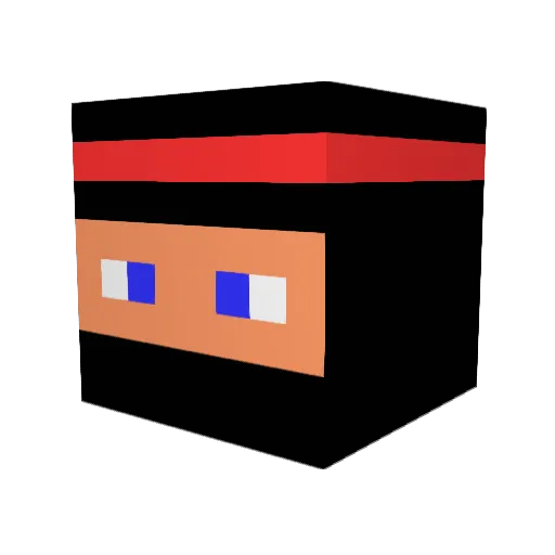 dewy333 Minecraft avatar head, 3D render