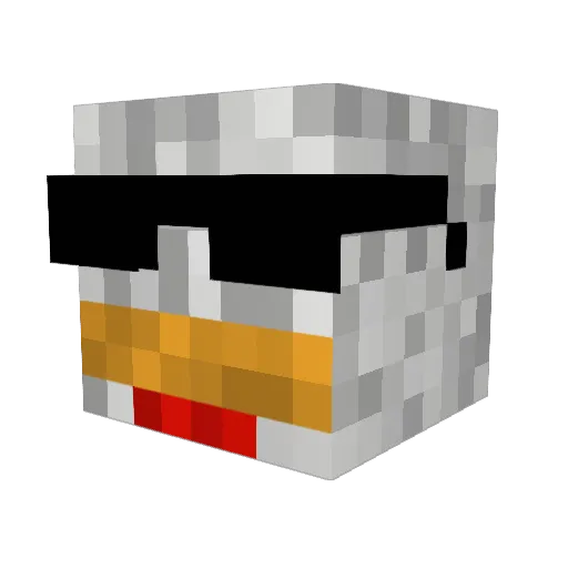 dex098 Minecraft avatar head, 3D render