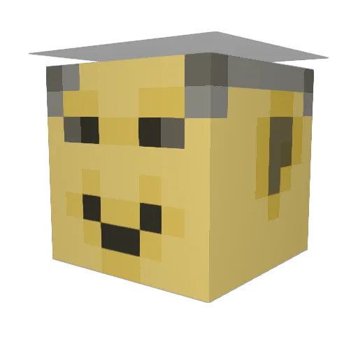 dex1g Minecraft avatar head, 3D render
