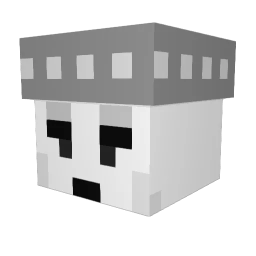 dexbeef Minecraft avatar head, 3D render