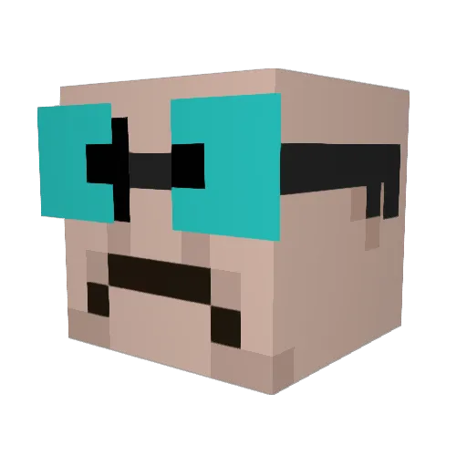 dexeray Minecraft avatar head, 3D render